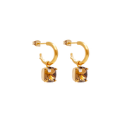 Carla Swarowski Earring Smokey Quarts