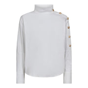 SannaCC Asym Button Blouse