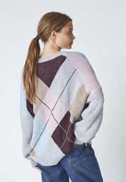 MajaCC Check V-Knit