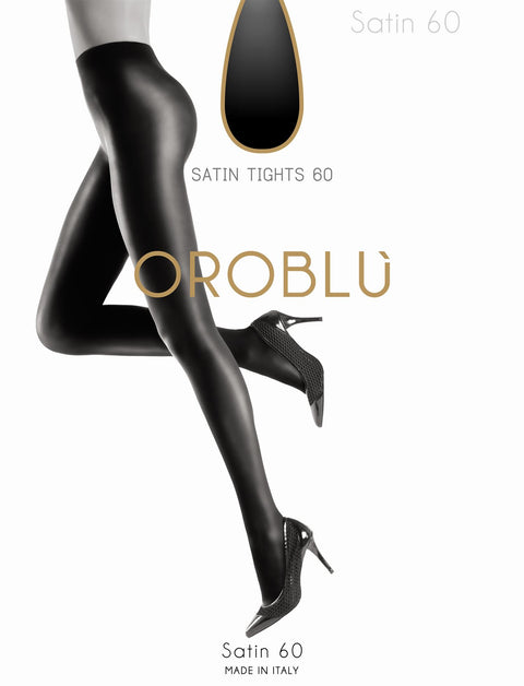 OROBLU SATIN 60 BLACK