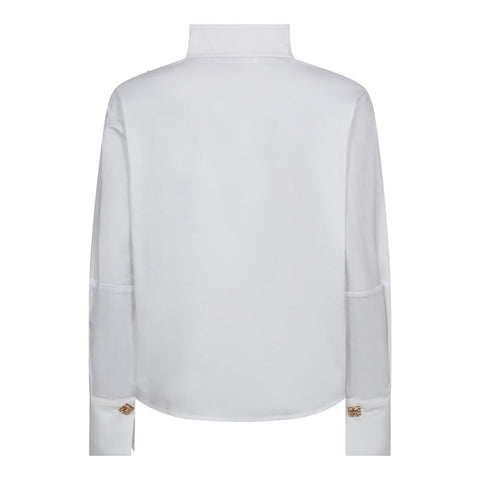 SannaCC Asym Button Blouse