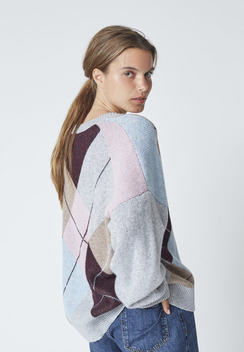 MajaCC Check V-Knit