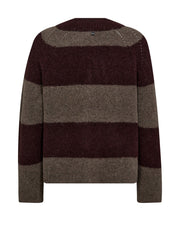 MMTaci Stripe LS V-Neck Knit
