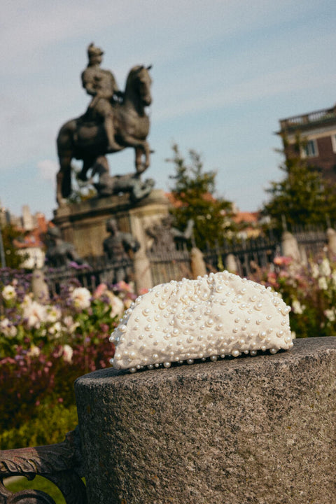 Day Pearl Linen Clutch