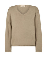 Bine LS V-neck Knit