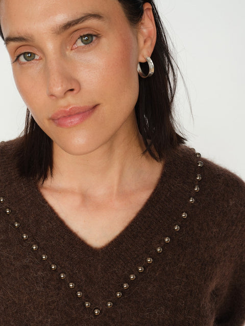 MMZora V-Neck Bead Knit