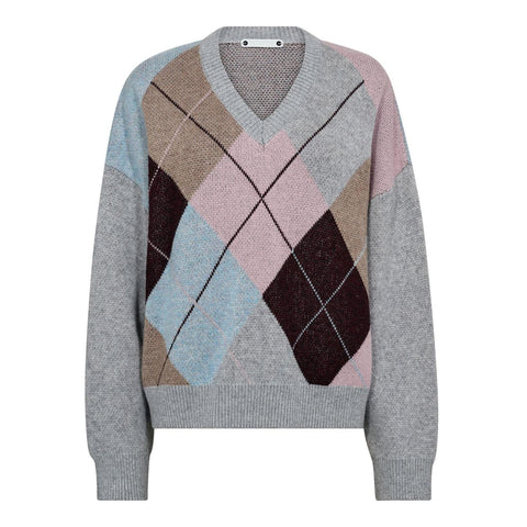 MajaCC Check V-Knit