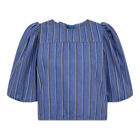 BrookeCC Stripe Bow Blouse