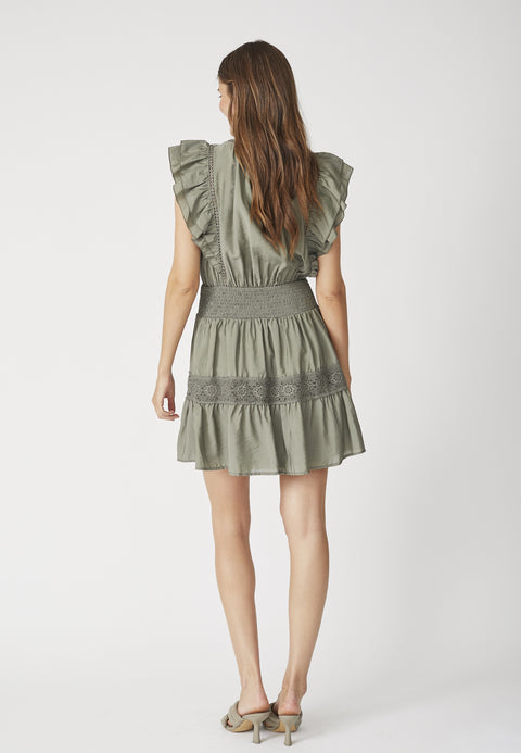 CallumCC Frill Pintuck Dress