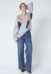 MajaCC Check V-Knit