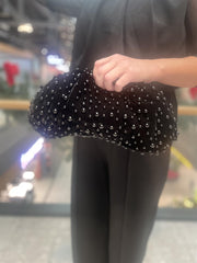 Day Pearly Velvet Clutch