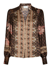 Massima Botanical Border Blouse