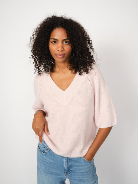 MMTaci 3/4 V-Neck Knit