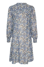 Rinette Dress Blue Paisley Print