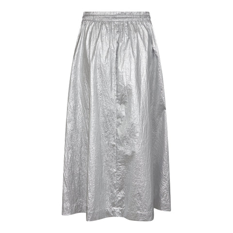Metal Utility Skirt Silver