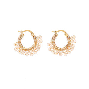 Tiny Glam Hoop Champagne