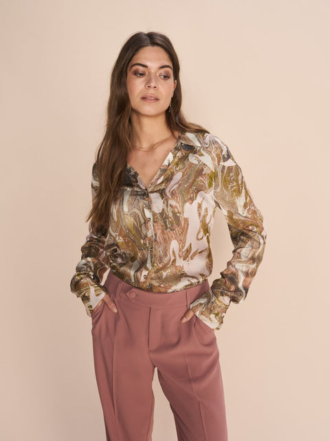 Letana Marble LS Shirt