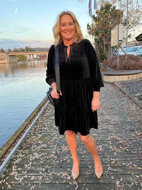 Viggase Long Dress Black